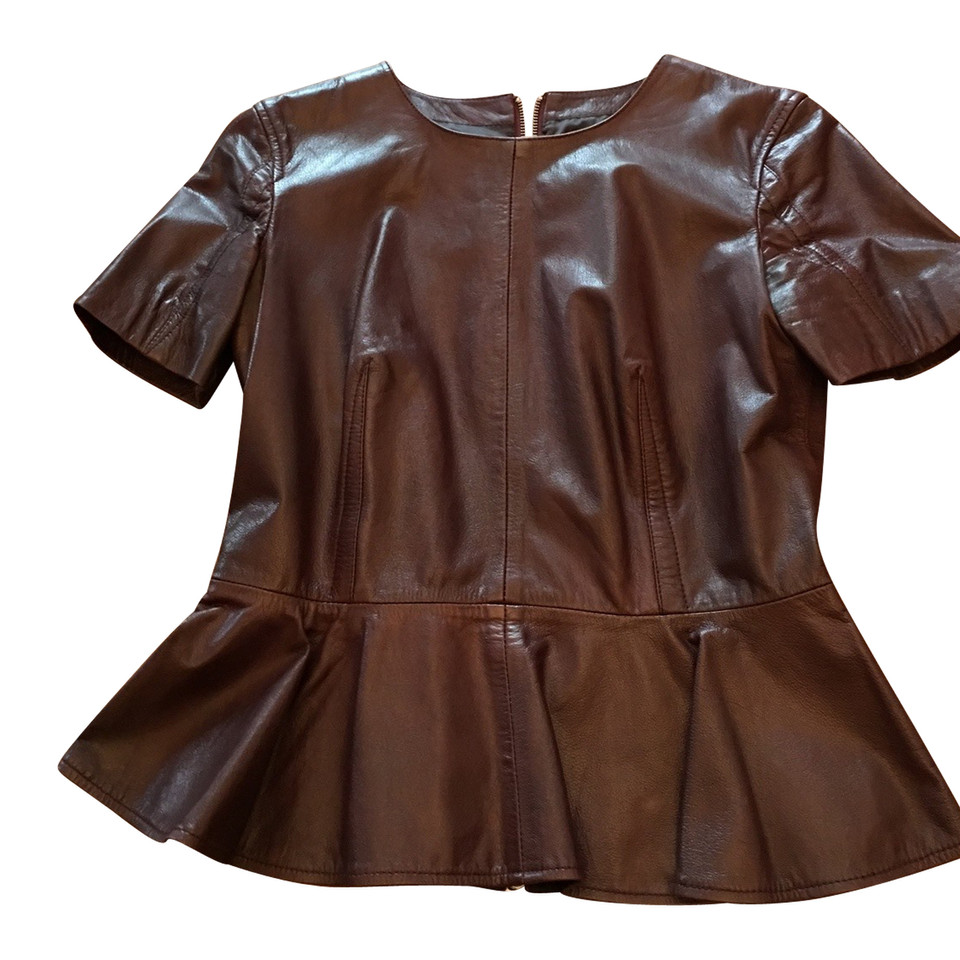 Alexander McQueen Coat made of leather