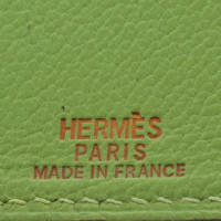 Hermès Luce verde Agenda in pelle