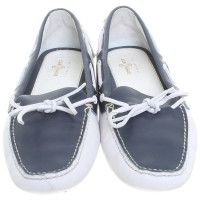 Car Shoe Loafers in blue and white
