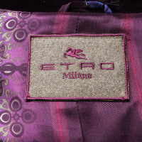 Etro Blazer aus Baumwolle in Violett