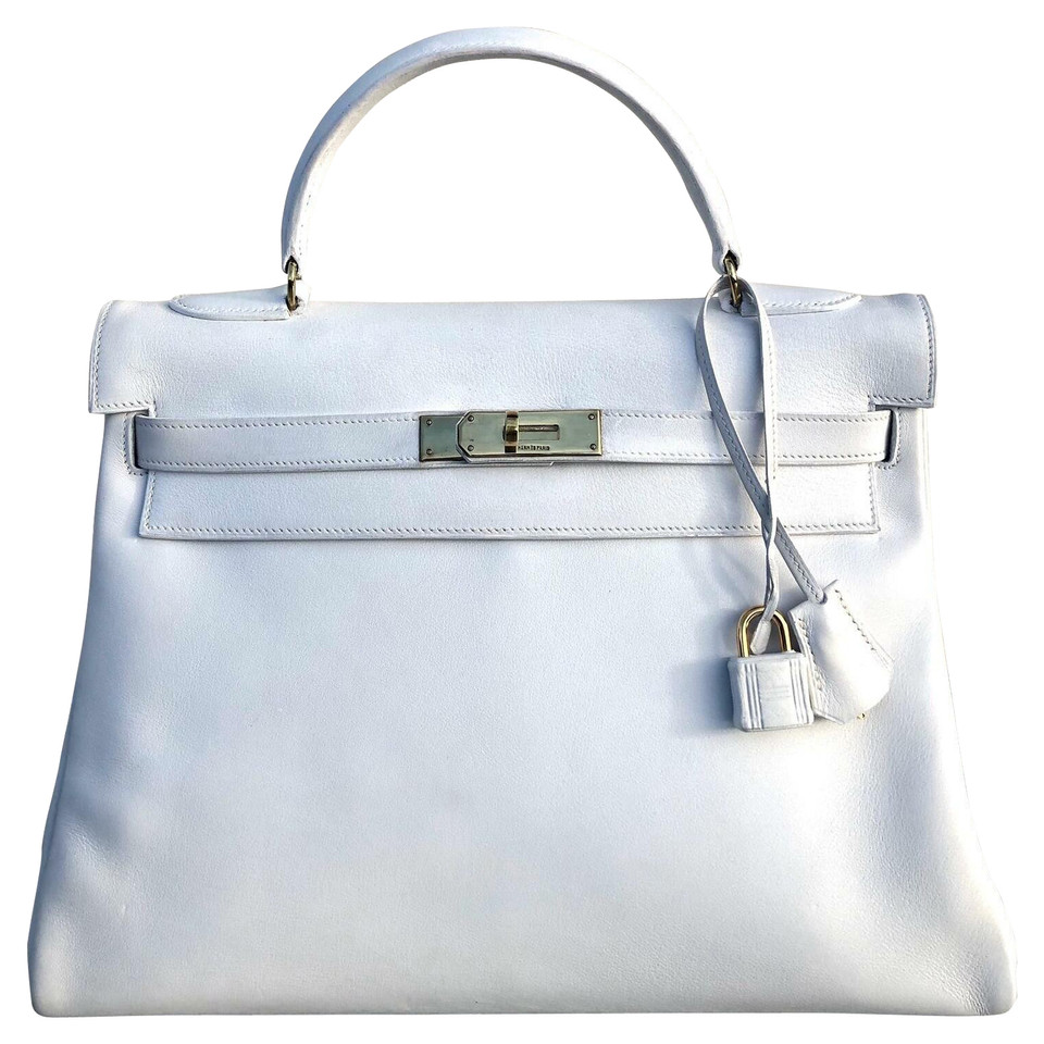 Hermès Kelly Bag 32 Leather in White