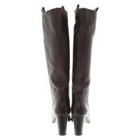 L'autre Chose Boots in dark brown