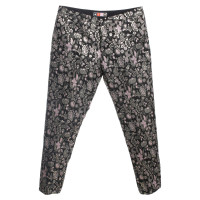 Msgm trousers with floral pattern