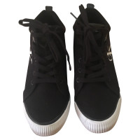Calvin Klein Sneakers aus Canvas in Schwarz