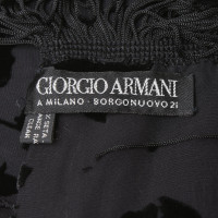Giorgio Armani silk scarf in black