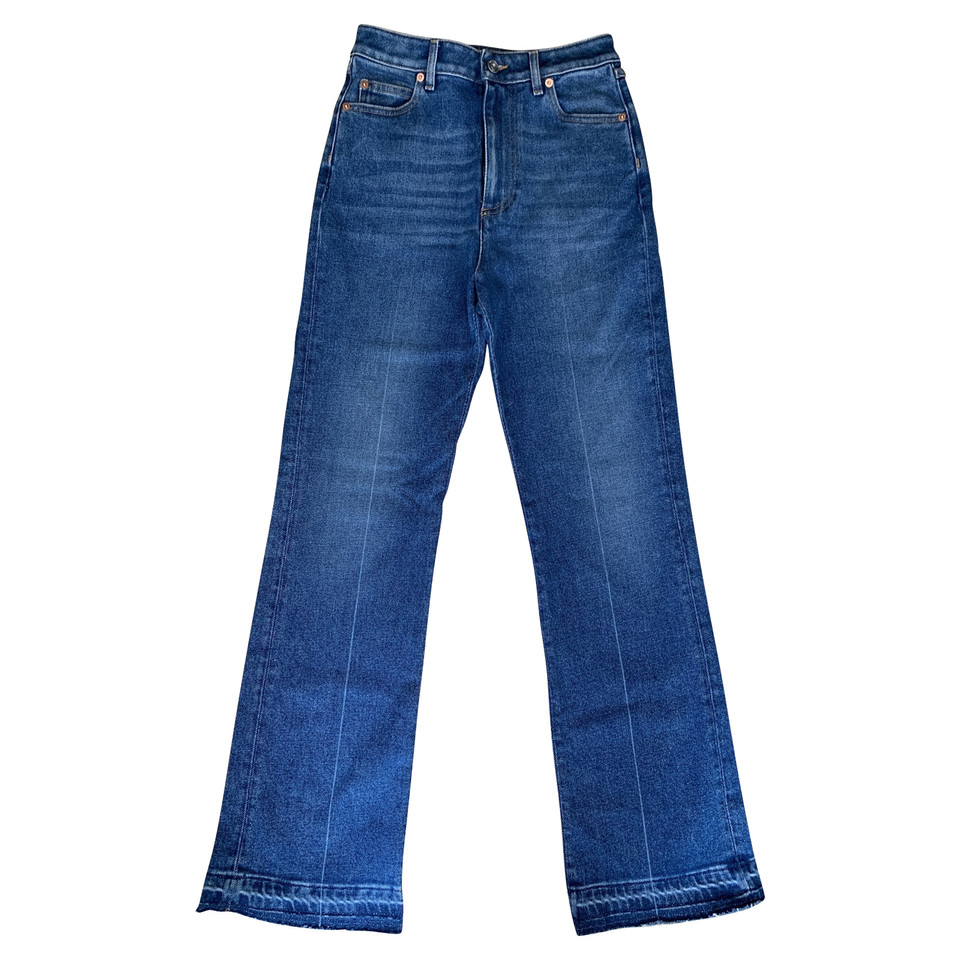 Valentino Garavani Trousers Cotton in Blue