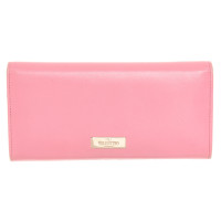 Valentino Garavani Täschchen/Portemonnaie aus Leder in Rosa / Pink