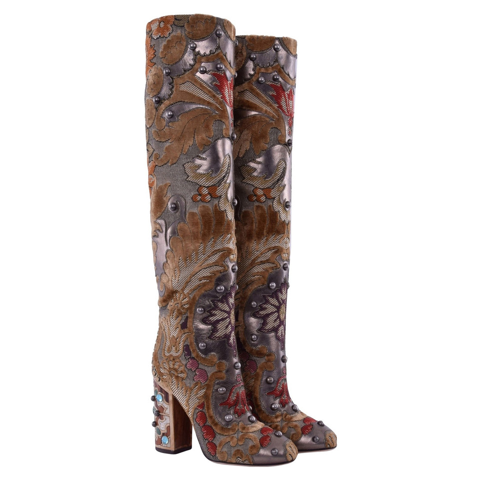 Dolce & Gabbana Boots in baroque style