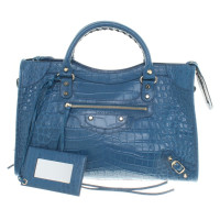 Balenciaga "Classic Ville Bag" en Bleu Marine