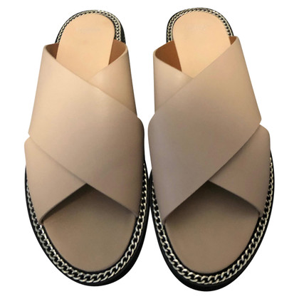 Saint Laurent Sandals Leather in Cream