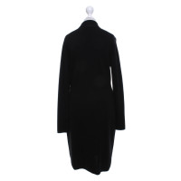 René Lezard Knitted coat in black
