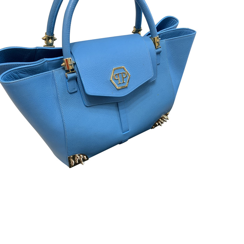 Philipp Plein Handbag Leather in Blue 