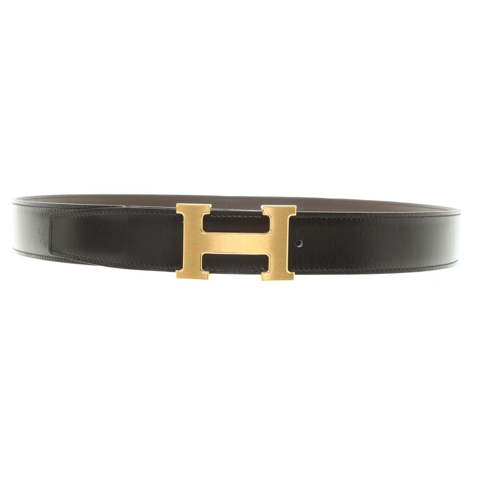 Hermès Cintura con fibbia color oro