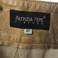 Patrizia Pepe Leather trousers in reptile look