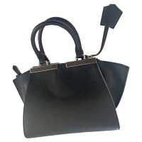 Fendi Peekaboo Bag Mini Leather in Black
