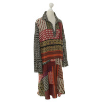 Etro Silk dress with pattern mix