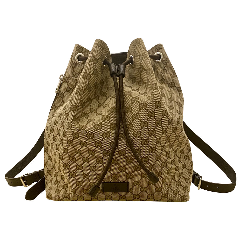 Gucci Backpack Canvas in Brown