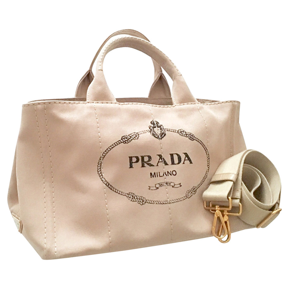 Prada Sac fourre-tout en Toile en Beige