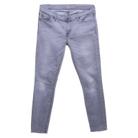 7 For All Mankind Skinny Jeans en gris clair