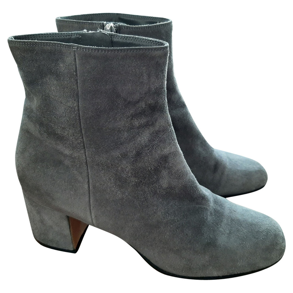 Gianvito Rossi Stiefeletten aus Wildleder in Grau