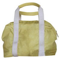 Borbonese Handbag Leather in Yellow