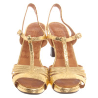 Chie Mihara Sandals Leather in Gold
