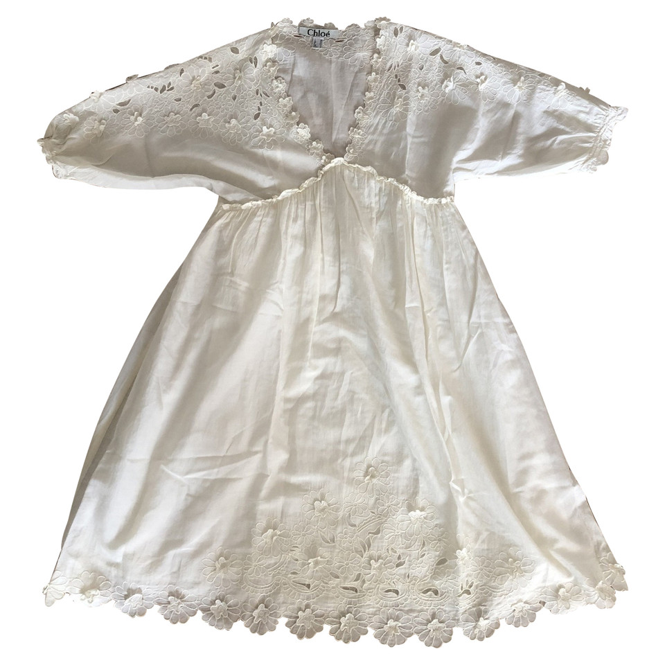 Chloé Dress Silk in Cream