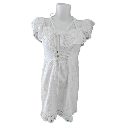 Guess Kleid aus Baumwolle in Weiß
