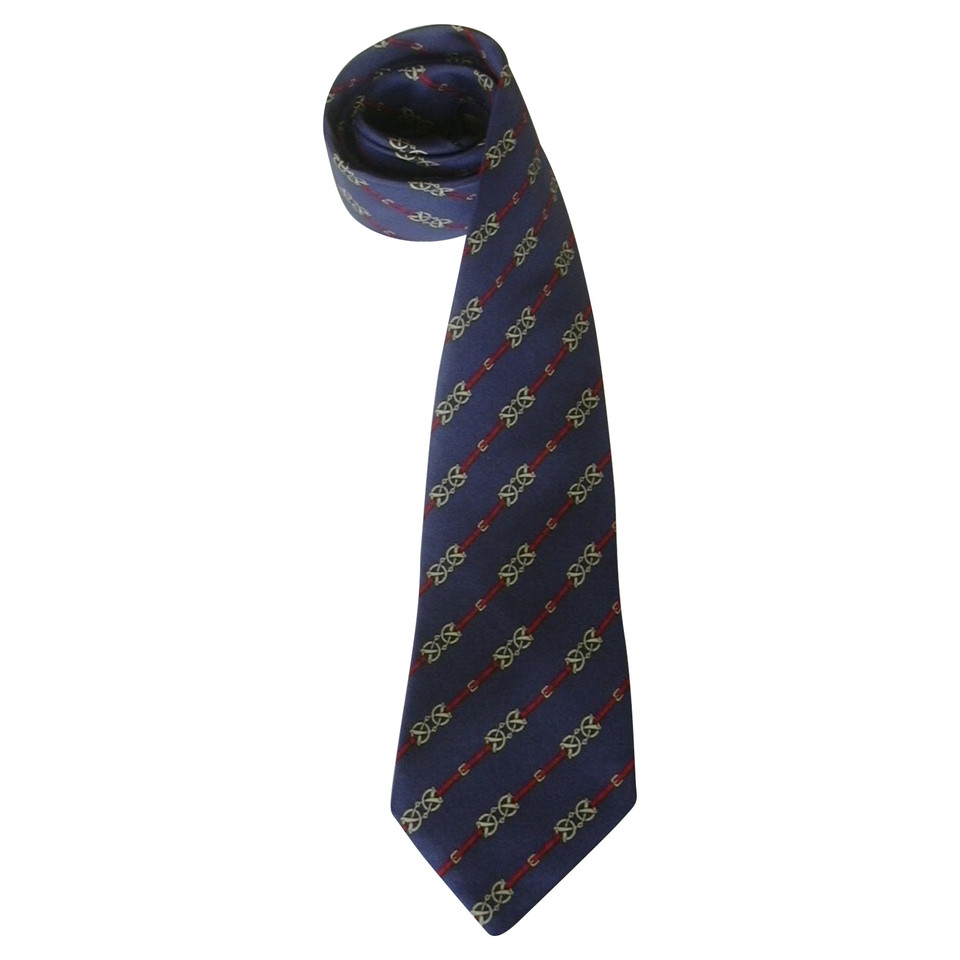 Hermès Krawatte en Soie en Bleu