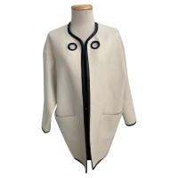 Topshop Blazer aus Wolle in Creme