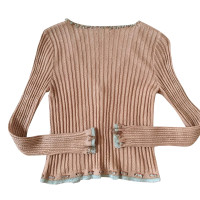 Blumarine Cardigan con rifiniture in gemma