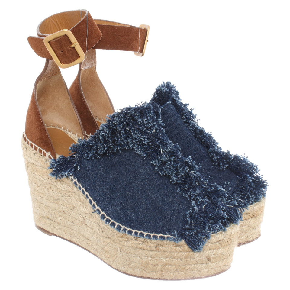 Chloé Wedges in Blue