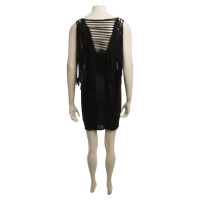 All Saints Dress in black with fringes