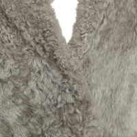 Fabiana Filippi Lamb fur vest in grey