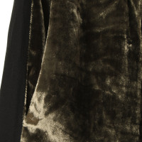 Sandro Velvet pants in khaki 