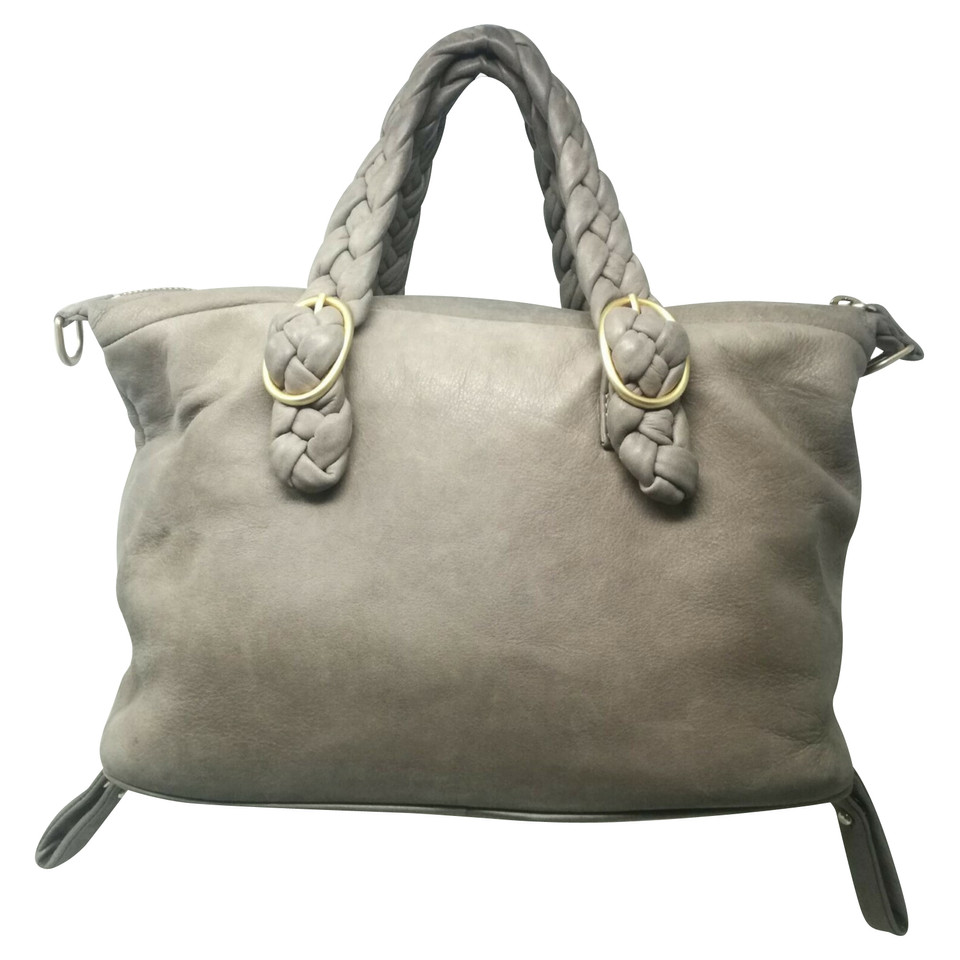 Orciani Tote bag Leather in Grey