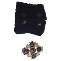 Chanel Tweed cuff with a detachable brooch