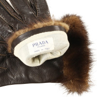 Prada Gloves with mink trim