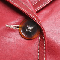 Jil Sander Leather jacket in red