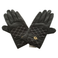 Aigner Gloves with Logo Pattern