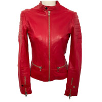 Ibana Jacke/Mantel aus Leder in Rot