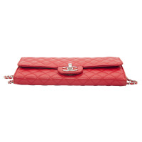 Chanel Wallet on Chain Leer in Rood