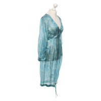Ermanno Scervino Dress Silk in Turquoise
