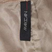 Marc Cain Suede shorts in beige / grey