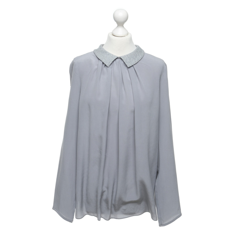 Steffen Schraut Silk blouse in grey