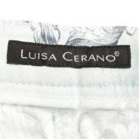 Luisa Cerano Pantalon en coton en bleu