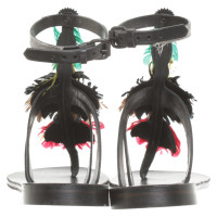 Andere merken Alvaro Gonzalez - Sandalen met veren decor