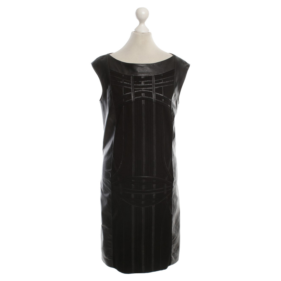Laurèl Leather dress with application