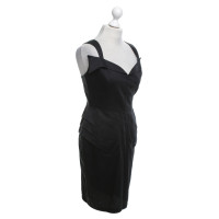 Mugler Kleid in Schwarz