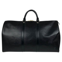 Louis Vuitton Keepall 50 Leather in Black